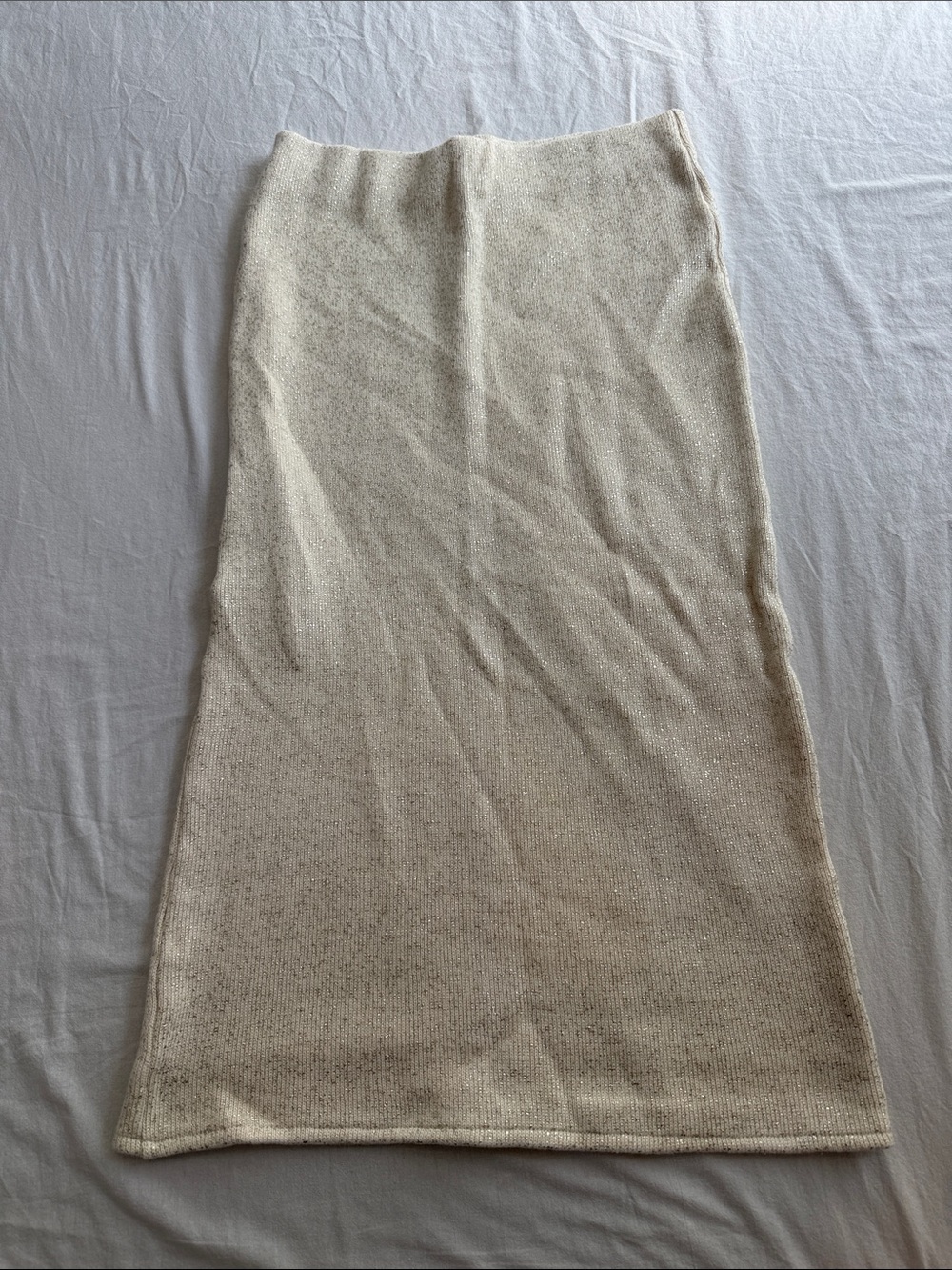 Zara Cream Maxi Knit Skirt